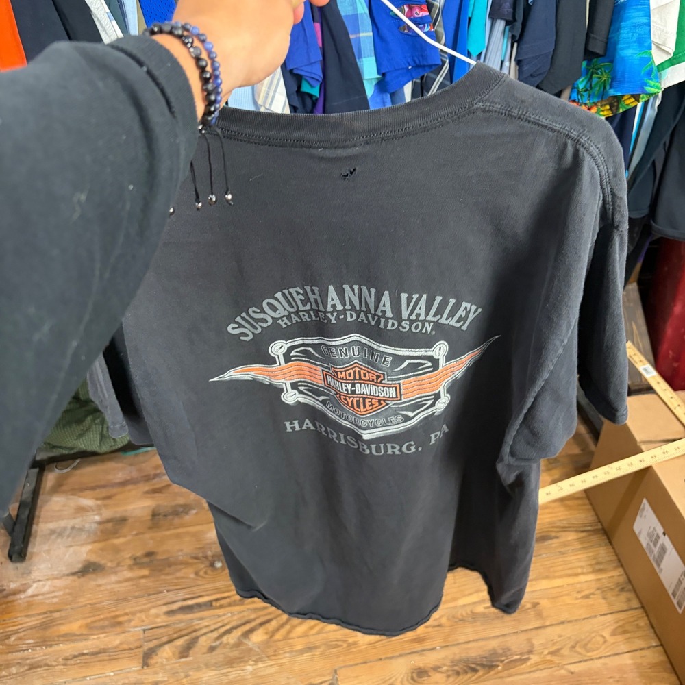 Harley Davidson Susquehanna Valley Harrisburg PA Graphic T-Shirt Black XL - Picture 6 of 6
